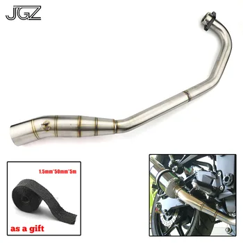 

Motorcycle Exhaust Pipe Slip-On Front Middle Connecting Link Pipe Stainless Steel for YAMAHA LC135 V4 4 SPEED Modified Part