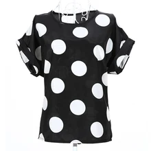 2017 new Large size women printing blouse bird bat shirt short-sleeved chiffon blusas femininas roupas summer style