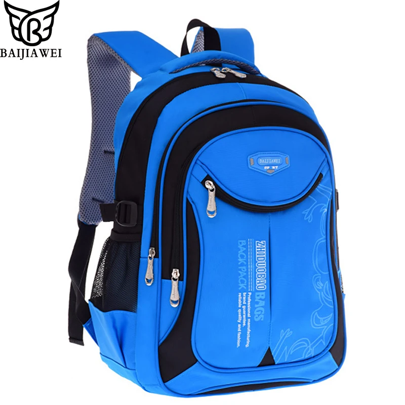 BAIJIAWEI Hot Sale Children Backpacks Primary School Bags For Students Super Light Kids Backpacks Waterproof Schoolbags mochila