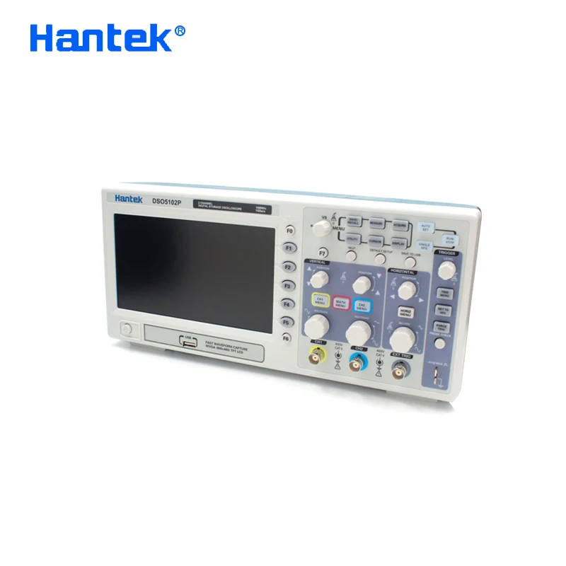 Цифровой осциллограф Hantek DSO5102P, 100 МГц, 2 канала, 1 ГГц / с, частота дискретизации в реальном времени, подключение USB-хоста и устройства, 7 дюймов