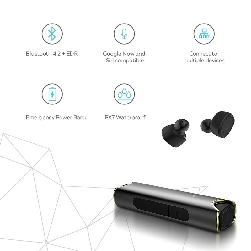 Bluetooth водонепроницаемые наушники бизнес мини стерео Беспроводная гарнитура с