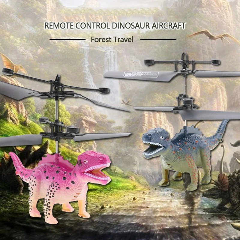 Remote Control Flying Dinosaur RC Drone Helicopter Aircraft Kids Children Toys