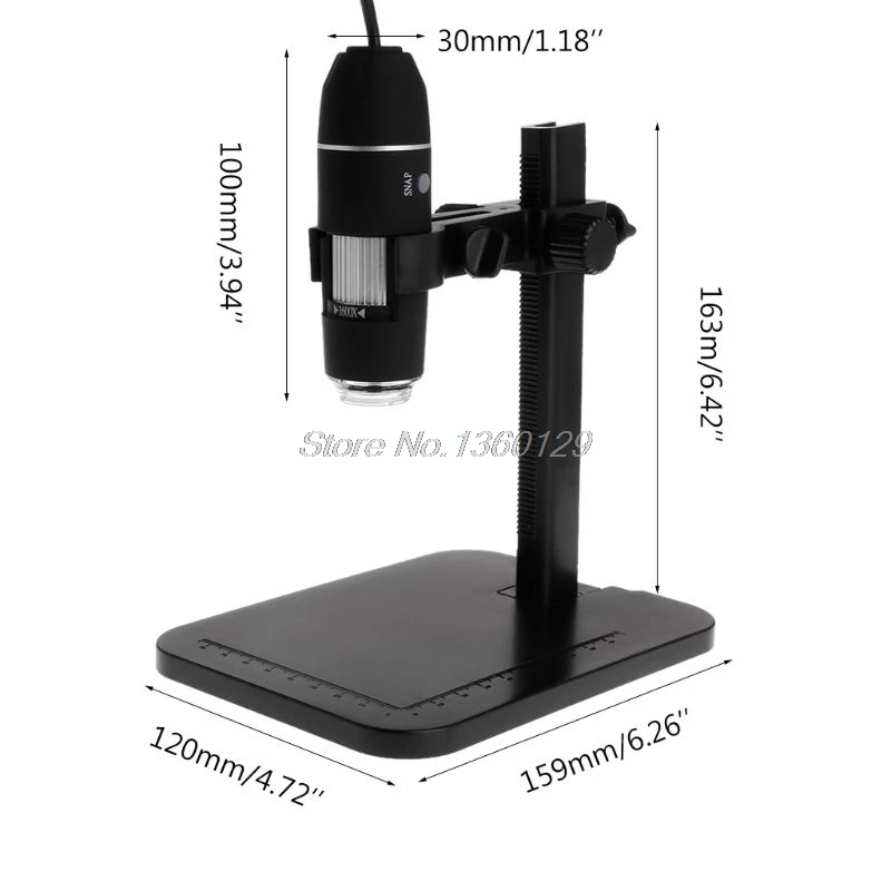 2MP 1000X/1600X 8LED USB цифровой микроскоп Эндоскоп лупа камера HD CMOS сенсор и Прямая поставка