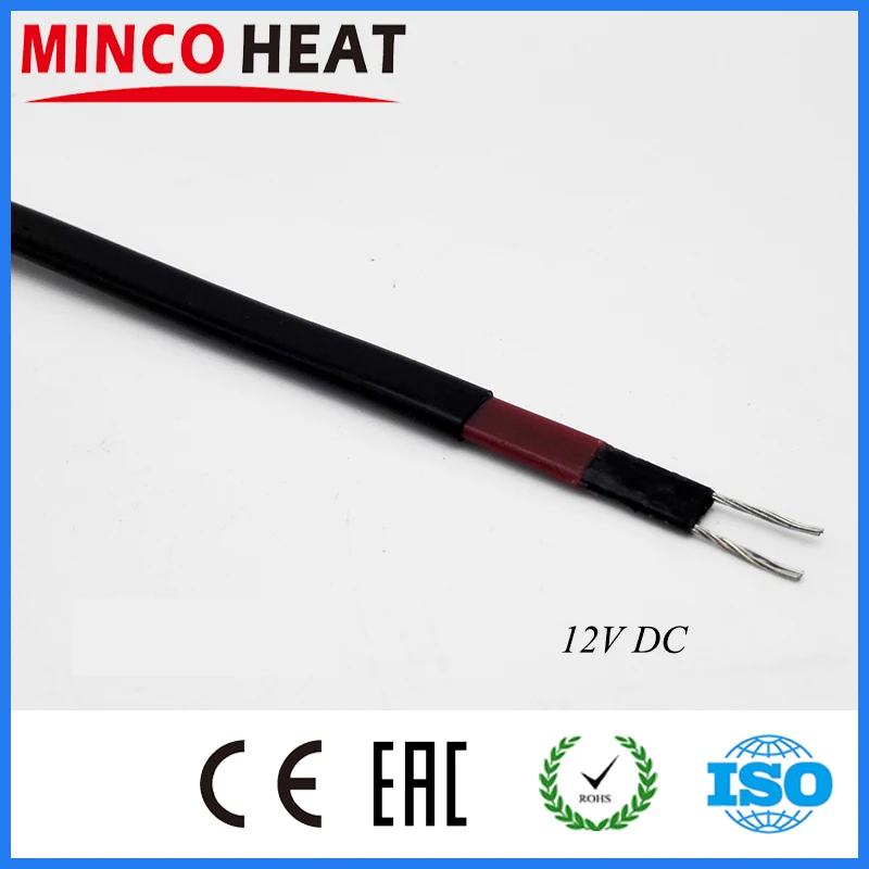 

2M 12V Self Regulating Heat Trace Cable for Freeze Protection on Cars and Trucks 12V Battery Heating Cable