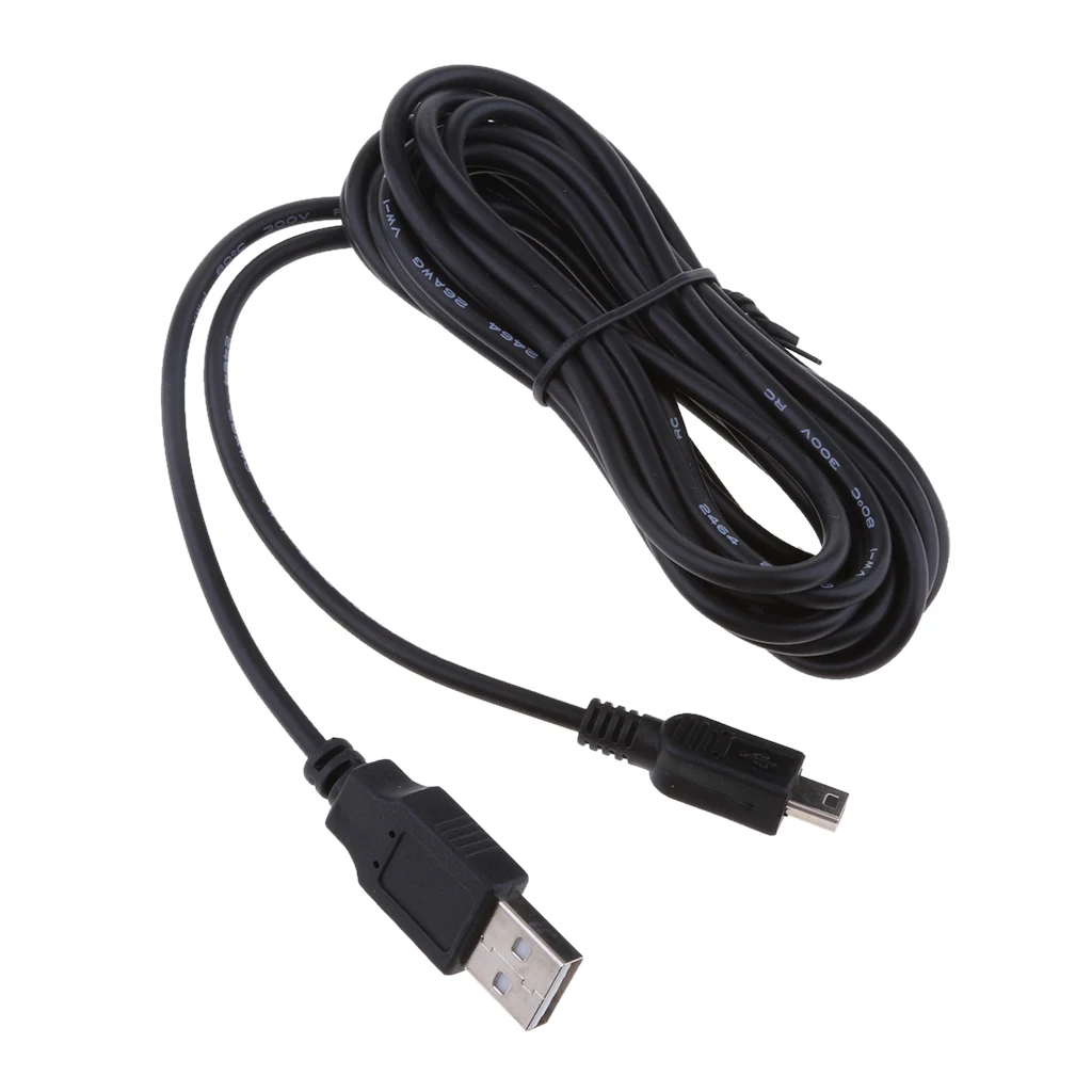 Universal 5V 2A Mini USB Chargers Cable Direct Head Plug DVR GPS Charging Cables Easy Use