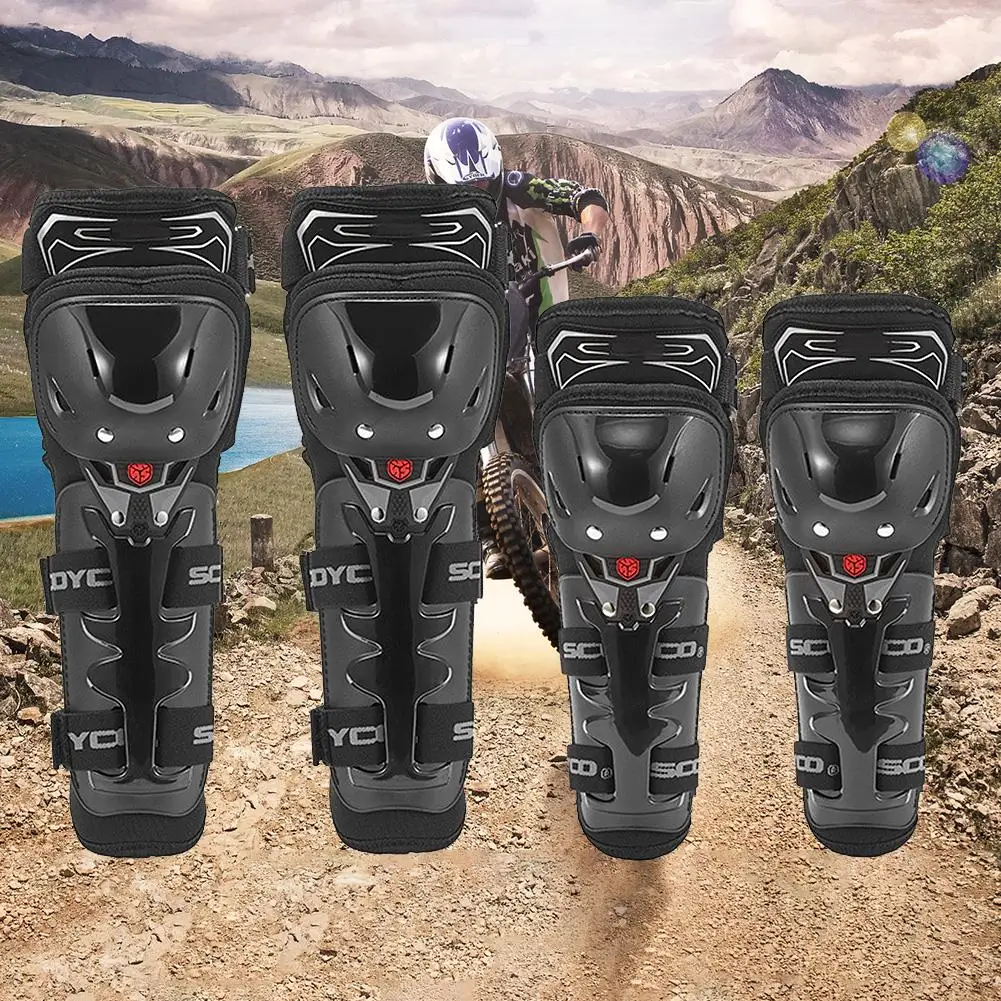 4pcs Motorcycle Protective Gear Motocross Knee Protector Brace Protection Elbow Pad Kneepad Motorcycle Sports Cycling Guard