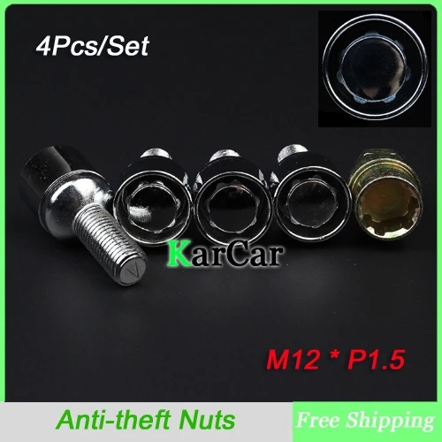 Super Safety! M12 x 1.5 Anti theft Wheel Locking Lug Nuts with Security