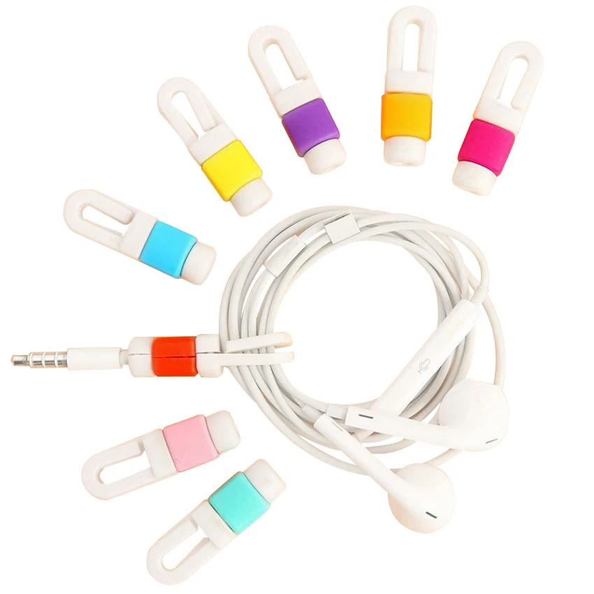 Earphone Cable Protector Organizer Headphone Cord Protector Protective Sleeves Cable Cover For