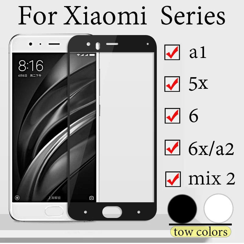 9D защитное стекло на для Xiaomi 5x a1 6 6x A2 закаленная glas cam ksio mi xio tremp x2 a 1 2x6 5 x защитная