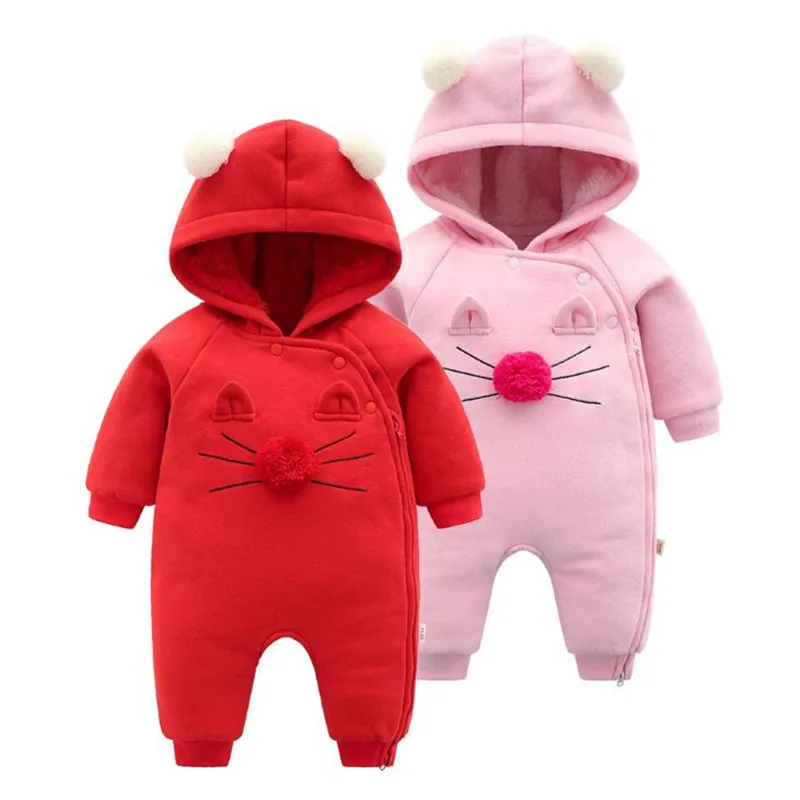 

Hooded Baby Winter Clothes Newborn Baby Jumpsuit Boys Girls Toddler Romper Winter Baby Clothing