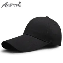 [AETRENDS] черная/белая хлопковая бейсбольная кепка для мужчин и женщин, дышащая уличная Спортивная Кепка для путешествий, бейсболка s Z-6297