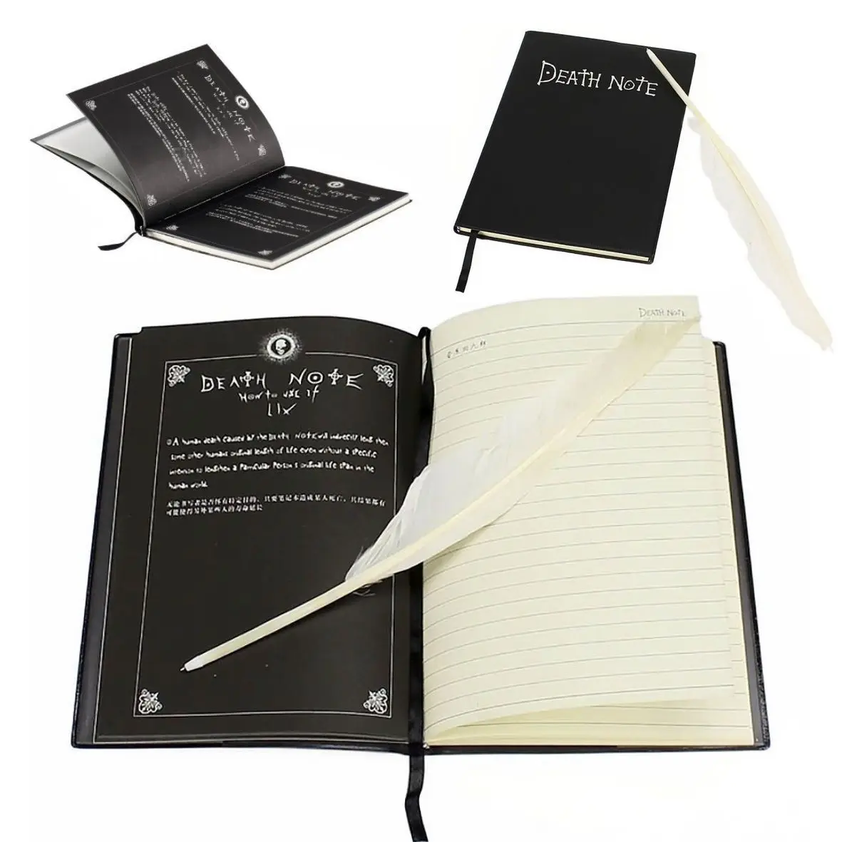 

Sosw-Fashion Anime Theme Death Note Cosplay Notebook New School Large Writing Journal 20.5cm*14.5cm