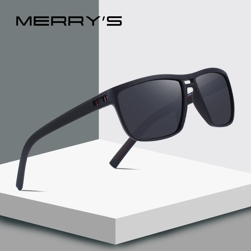 

MERRY'S DESIGN Men Rectangle Polarized Sunglasses For Driving Outdoor Sports Ultra-light Series UV400 Protection S'8168