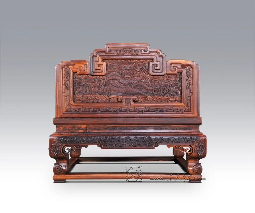 Rosewood Sectional Sofa bed 10-Pieces Set 1+2+3 New Chinese Classical Solid Wooden Furniture Suite With Padauk Tea Tables Couch