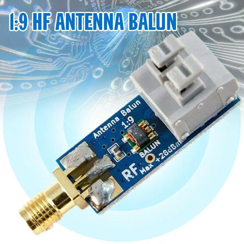 

HF Balun 1:9 Tiny Low-Cost 1:9 Balun Long Wire HF Antenna RTL-SDR 160m-6m