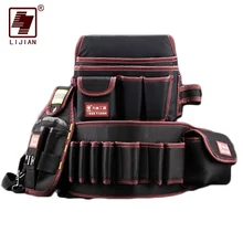 LIjian, держатель для инструментов, телекоммуникационный держатель, электрик 600D, водонепроницаемая ткань, заклепка, фиксированная сумка для инструментов, ремень, набор инструментов, Карманный чехол