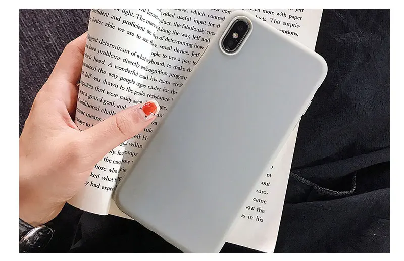 Silicone Candy Color Case For iPhone 8 8plus 7 7 Plus Phone Cases For iFhone 6 s 6s Plus X XR XS Max Cases Cover Coque Capinha (19)