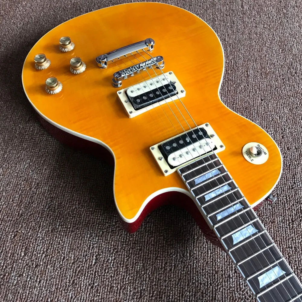 New Arrival Sla  guitar Chinese guitar factory electric guitar yellow Sla Appetite, hot selling high quality guitarra