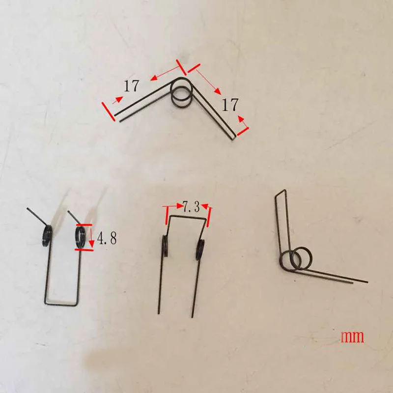Двухрядные спиральные пружины диаметр проволоки 0,4 наружный диаметр 4,8 мм 2 Круглые двойные торсионные пружины 20 шт
