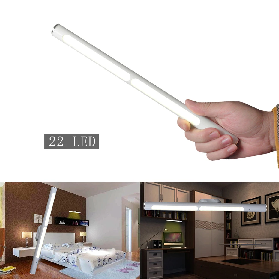 

SOLOLANDOR Under Cabinet LED Light Lamp 22 LED for Wardrobe Drawer Closet Wardrobe Lighting kitchen night lights for home