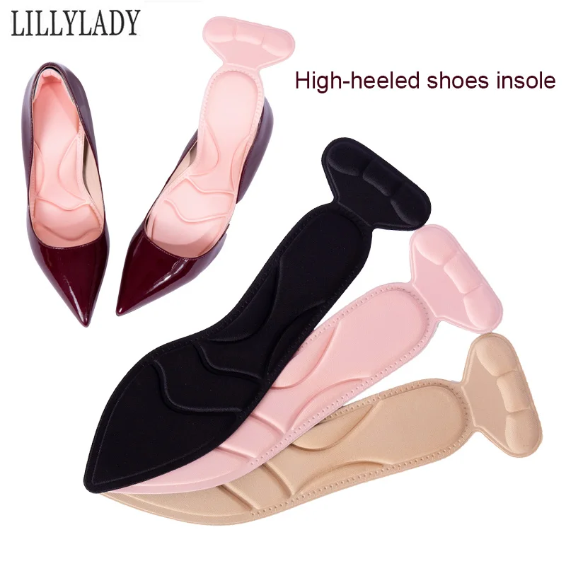

1 Pair Insole Pad Inserts Memory Foam Orthotics Arch Support Heel Post Back Breathable Anti-slip for High Heel Shoe