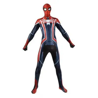 PS4 скоростной костюм Человека паука спандекс зентай игры Spidey Косплей Хэллоуин