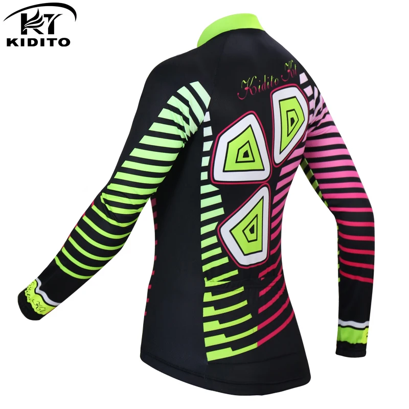 KIDITOKT новая зимняя MTB велосипедная одежда для велоспорта Теплая Флисовая велосипедная Джерси для велоспорта Одежда для женщин