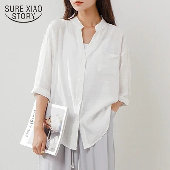 

new women tops solid casual 2018 women clothing summer fashion tops white loose simple lady sexy female blouses shirts 0585 40