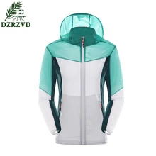 DZRZVD брендовая одежда уличная Женская куртка водонепроницаемая анти-УФ-пальто тонкая кожа одежда Пешие прогулки Спортивная Женская защита от солнца одежда