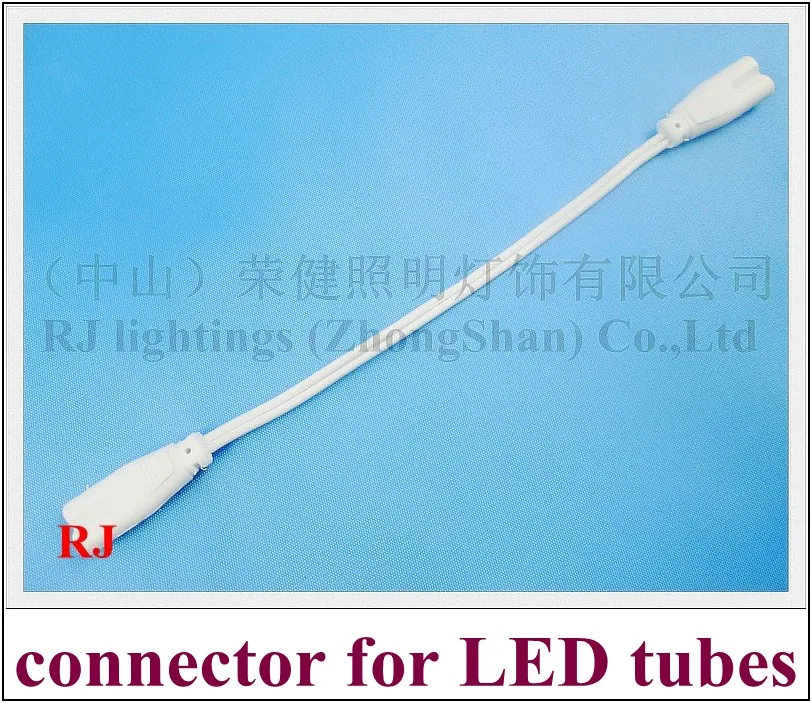 

wholesale led wire cable connector inter-connector for LED tube fixtures and other LED lights 20cm 2 pin 2 plug 100V-300V soft
