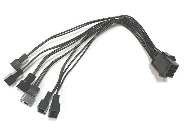 1 шт. ATX PSU 6Pin к PC Вентилятор охлаждения 4Pin разъем (3 P) модуль питания кабель Шнур 18AWG
