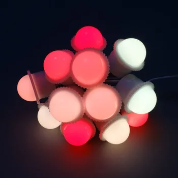 

diameter 26mm transparent /milky cover led module DC12V WS2811 led pixel Point Light 3leds 5050 SMD RGB waterproof