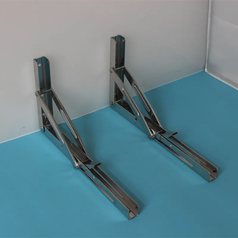 Stainless Steel Folding Shelf Bench Table Folding Shelf Bracket 550lbs