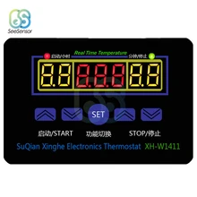 XH-1411 W1411 12V 220V LED Digital Temperature Controller High Precision Thermostat Temperature Control Switch 10A Relay Output zerozone high precision 0 1% version relay volume controller balance preamp l6 10