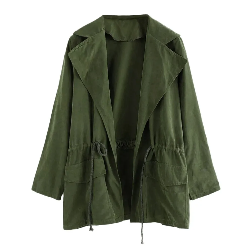 

Winter jackets and coats 2018 Autumn female coat casual military olive green bomber jacket women basic jackets plus size