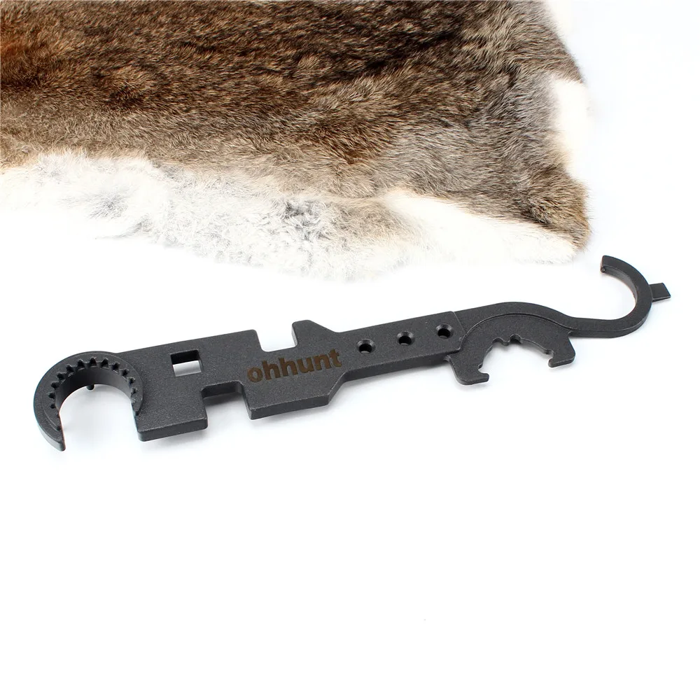 AR15 Combo Wrench Tool includes Castle Nut Wrench Barrel Nut Wrench Buttstock Tube Tool Muzzle Brake Flash Hider Handguard Tool (3)