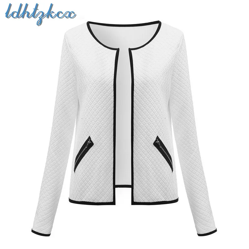 Solid Long Sleeve Jacket Women Spring autumn New Fashion Casual Short