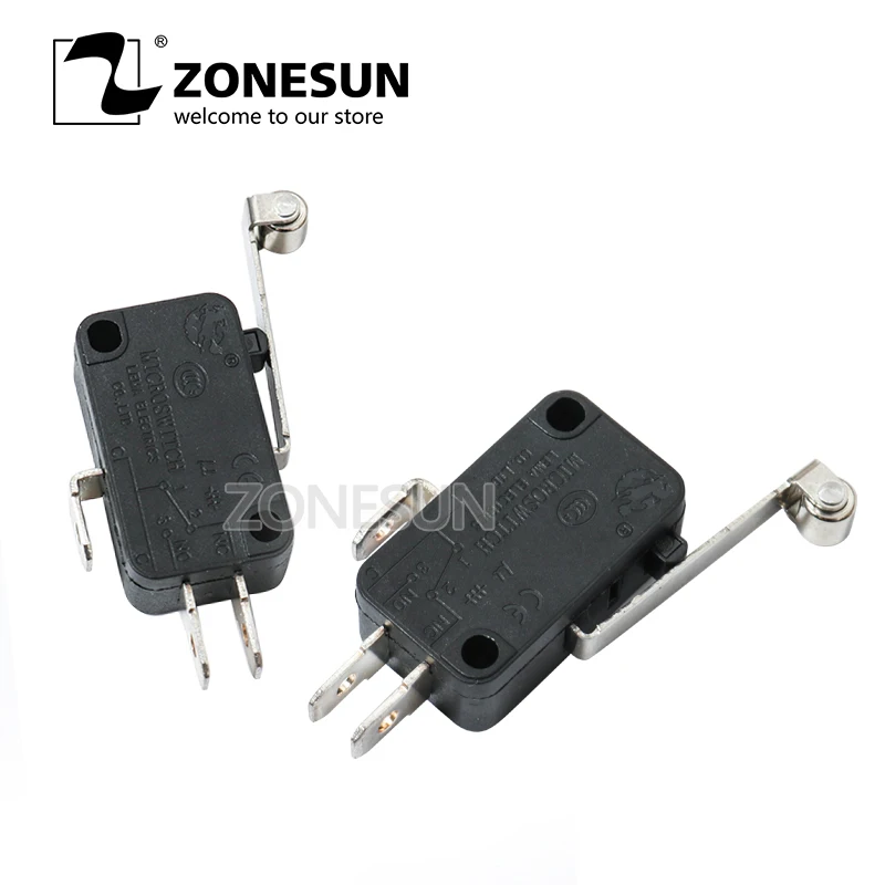 

ZONESUN Microswitch With Handle Belt Electric Limit Micro Switch For LT-50DT Round Bottle Labeling Machine