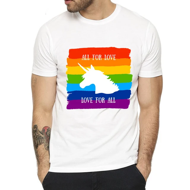 Unisex The Pride Lgbt Gay Love Lesbian Rainbow print T-shirt men women t shirts summer casual short sleeve tshirt for boys girls 5