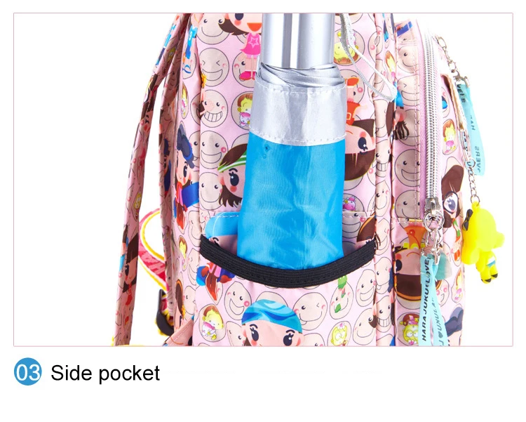 BAIJIAWEI рюкзак для детского сада, мультяшная мини-детская школьная сумка, нейлоновый рюкзак с принтом, кукла Харадзюку, детские маленькие сумки