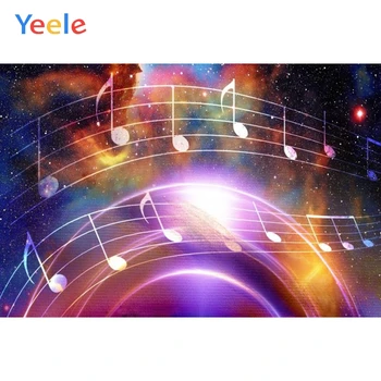 

Yeele Music Key Colorful Night Party Portrait Photographic Backdrops Customized Photography Backgrounds Photocall Photo Studio