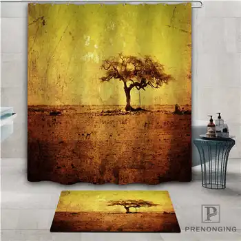 

Custom tree-art (1) Waterproof Shower Curtain Doormat Home Bath Bathroom Polyester Fabric Multi Sizes#2019-01-12-306