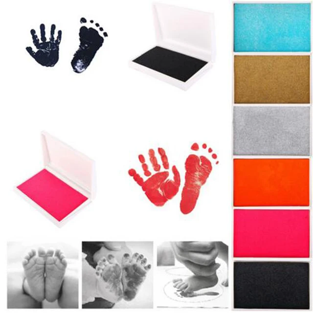 Image result for Baby Safe Print Ink Pad Inkless Footprint Handprint Kit gif