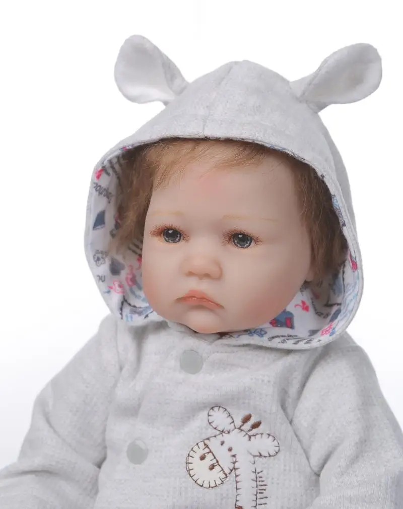 

40cm Lifelike Reborn Babies Soft Silicone Baby Dolls lol reborn toddler 16inch Newborn Baby Doll For Child Christmas Gift