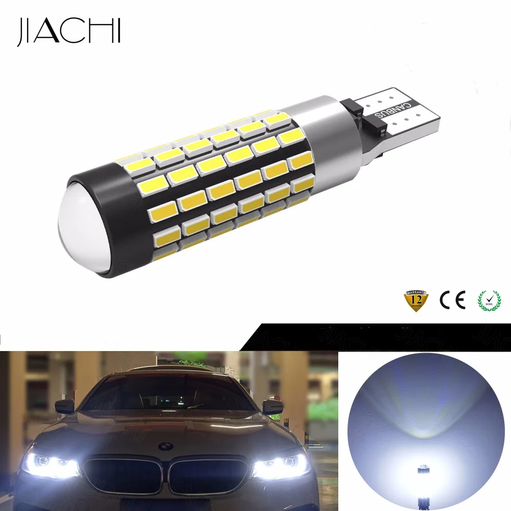 JIACHI 100 шт./лот T10 W5W CANBUS светодиодный автомобильные лампы 194 168 5W5 501 светодиодный для автомобильные лампы Габаритные огни белый 12-24V