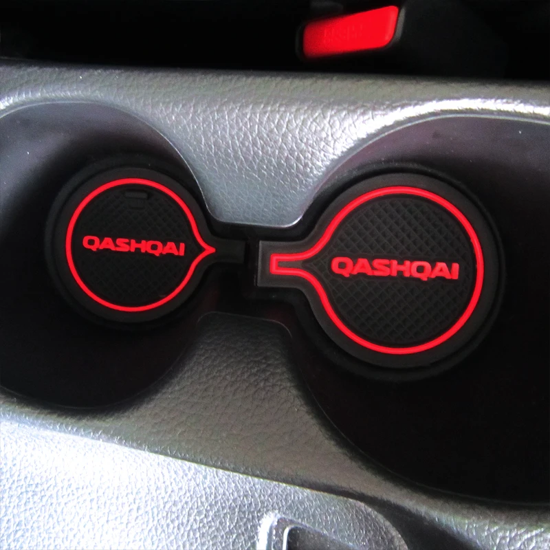 Противоскользящие коврики для ворот резиновый коврик чашки Nissan Qashqai 2008 2017