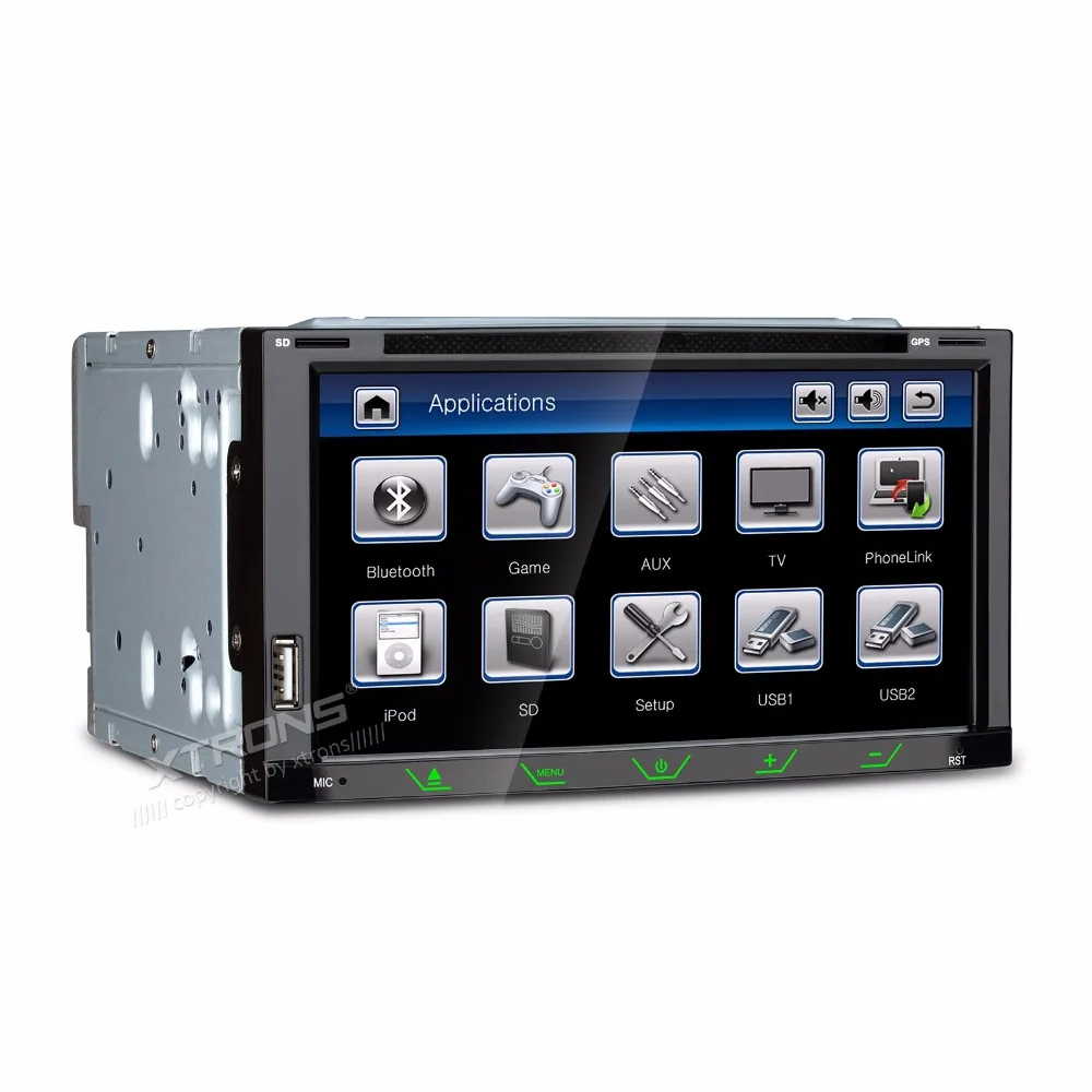 Clearance 6.95" Streamlined & Sleek Design Double Din Car DVD 2 Din Car Radio Two Din Car Multimedia Player with Sleek Buttons Design 2