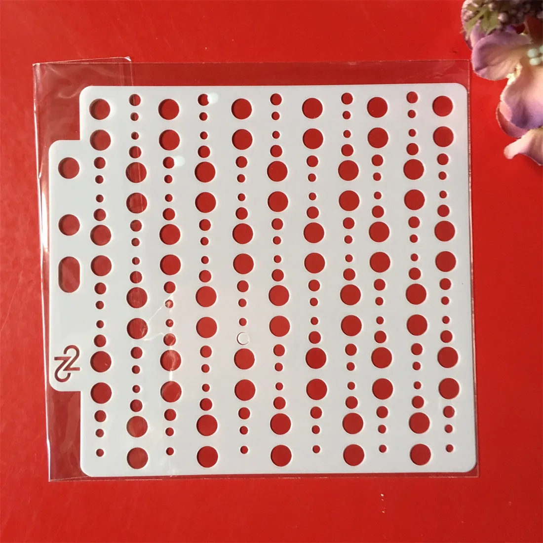 

1Pcs 5.1" Dot Line DIY Layering Stencils Wall Painting Scrapbook Coloring Embossing Album Decorative Paper Card Template
