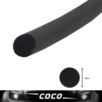 

197" 500cmBLACK Edge Trim Seal Strip Pillar Auto Noise Control Rubber Car Door Boot Protector Guard O Shape Filler Weatherstrip
