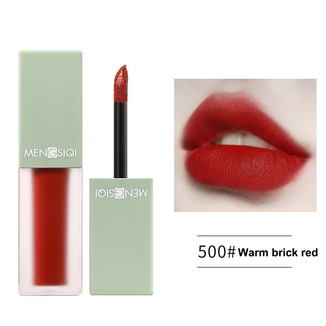 LISM Velvet Waterproof Lip Glaze Lipstick Matte Long-Lasting Makeup No Fading 5 Colors Lip Gloss Lipstick Makeup Liquid Cosmetic - Цвет: KQ8905-500